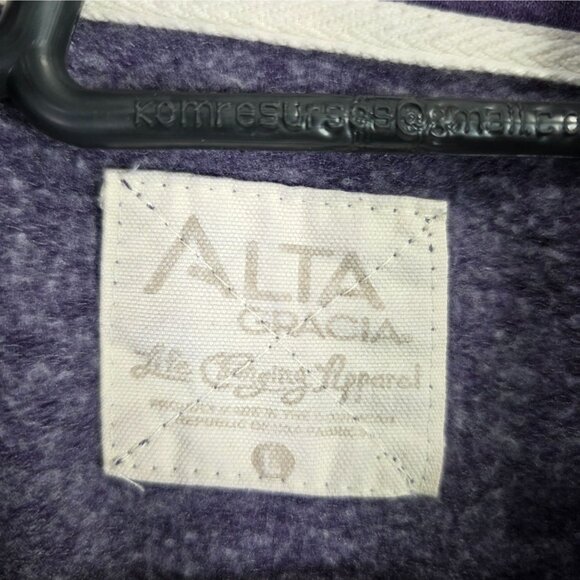 Womens Alta Gracia 1/2 Zip Pullover Sweatshirt Long Sleeve Cotton Blend Size L - Picture 3 of 9